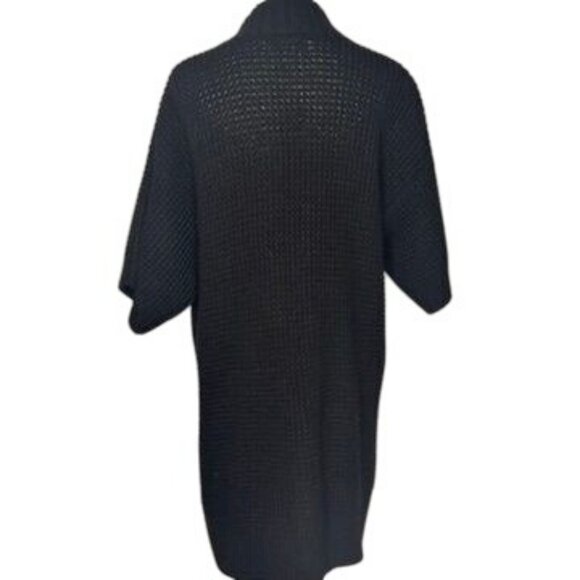 Michael Kors Wool Blend Black Chunky Cardigan Womens XL Gold Dressy Art Deco - Picture 10 of 12